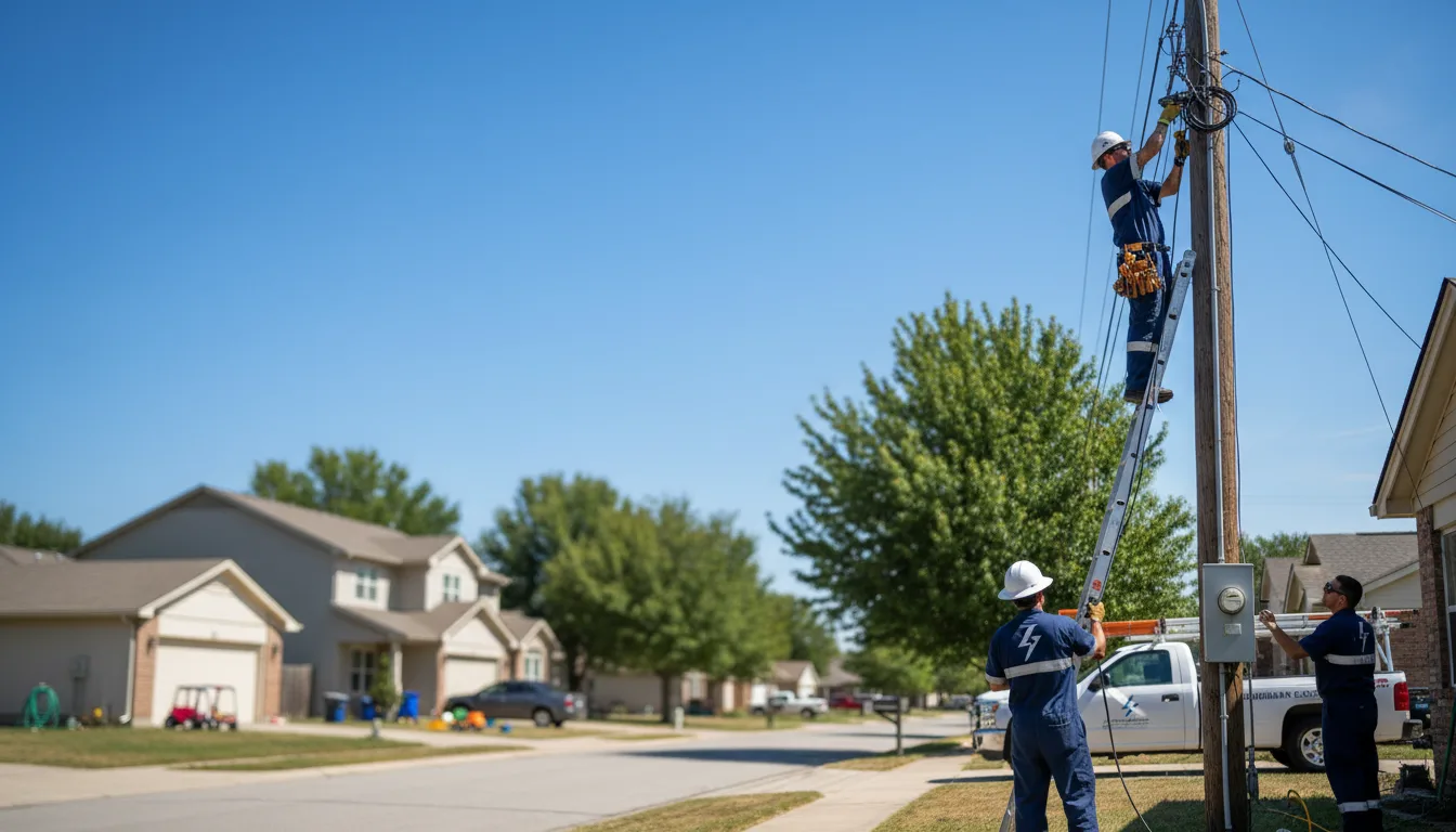 Residential electrician providing installation services in Bald Knob, AR